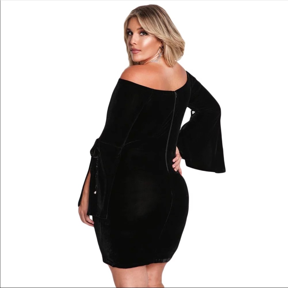 Sexy Off Shoulder bell sleeves dress - Picture 2 of 4